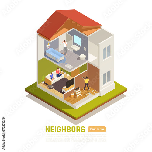 Neighbors Problems Isometric View