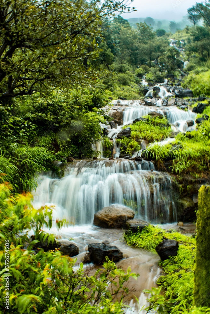 Naklejka premium The Mesmerizing Water Fall