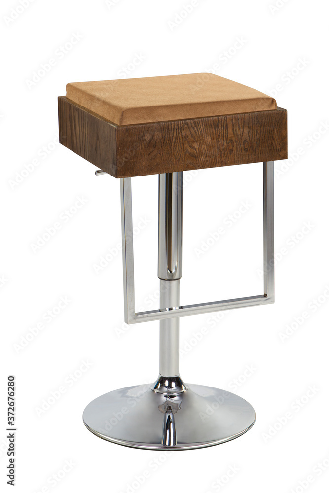 Modern bar chair on a white background . Modern bar chair on a white background .