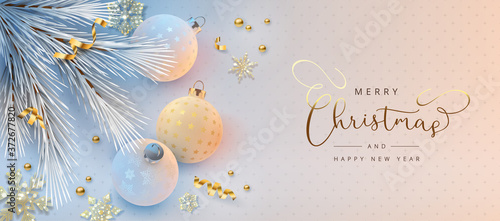Christmas and New Year banner