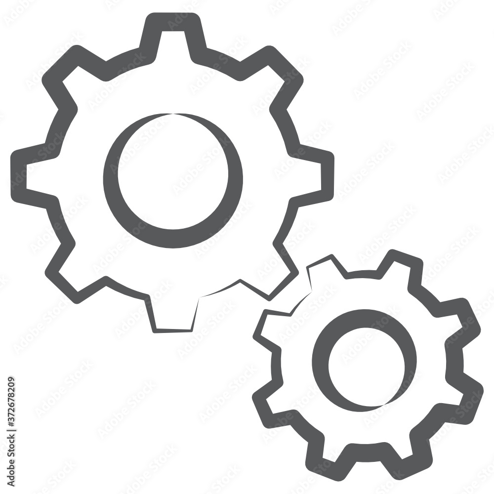 Setting gears icon in hand drawn vector design
Setting gears icon in hand drawn vector design
