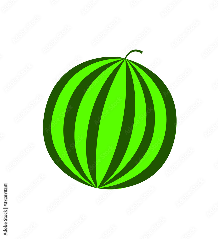 Watermelon Icon flat illustration isolated on white background eps 10 Watermelon Icon flat illustration isolated on white background eps 10