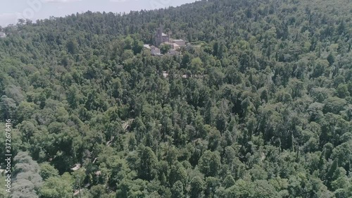 Bosque de Busaco y Palacete desde punto de vista aéreo