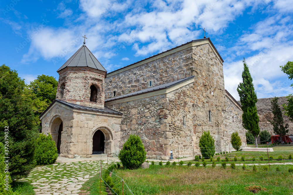 Fototapeta premium Mediaeval orthodox church Zedazeni near Mtskheta, Travel to Georgia