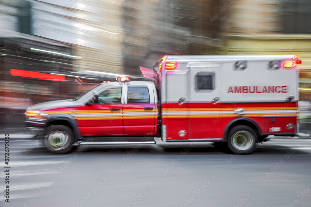 ambulance on emergency car ambulance on emergency car