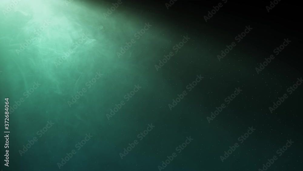 Rays of light, green, heavenly, optical lens flare realistic animation