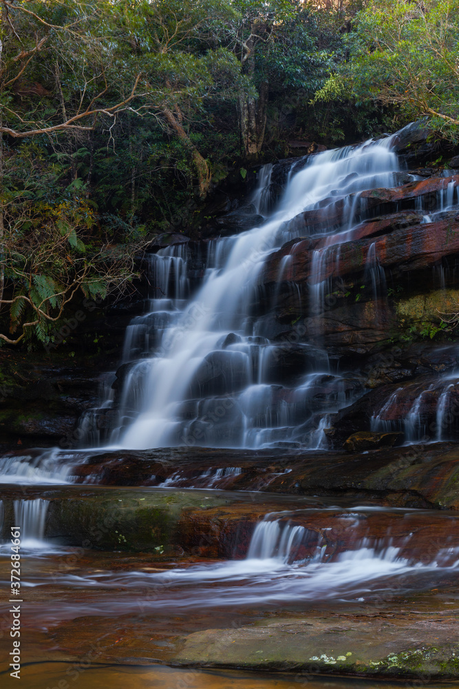 Middle falls at Somersby Falls, Sydney, Australia. Middle falls at Somersby Falls, Sydney, Australia.