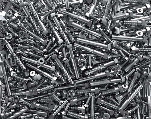 screws 3D render bunch of screws nut bolts wallpaper tools hardware 