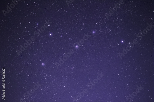 Cassiopeia constellation in the night sky photo