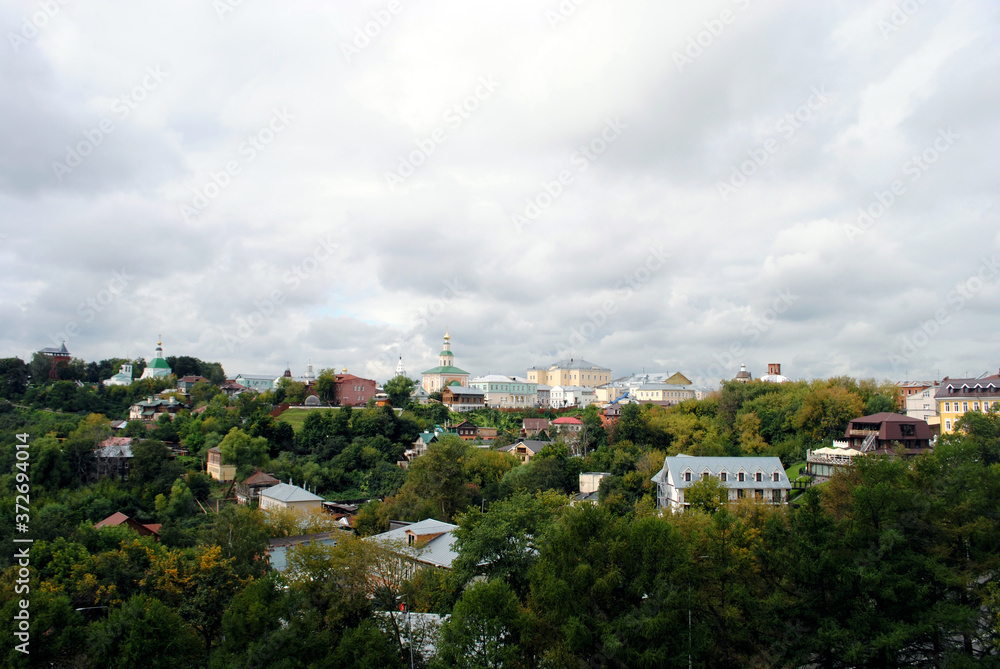 Panorama of Vladimir in summer