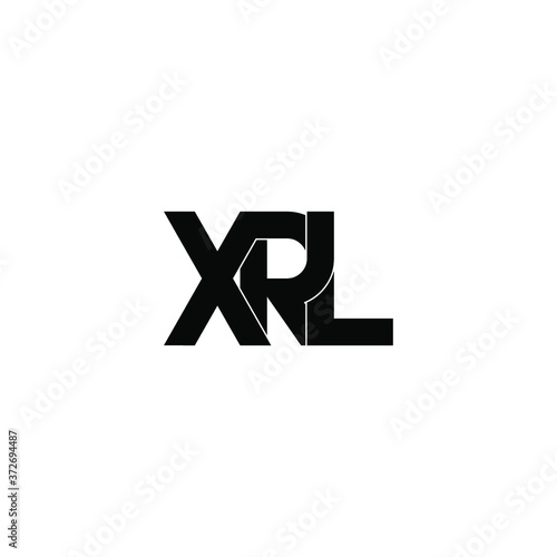 xrl letter original monogram logo design