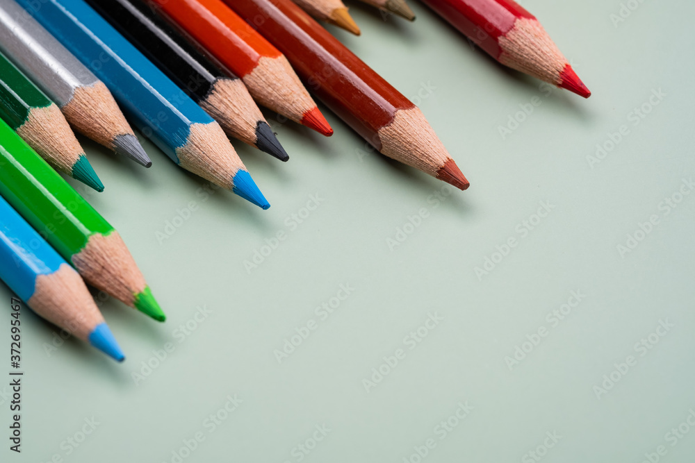closeup color pencil, back to school concept
closeup color pencil, back to school concept