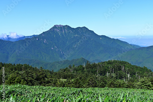 瓶ヶ森と石鎚山の夏