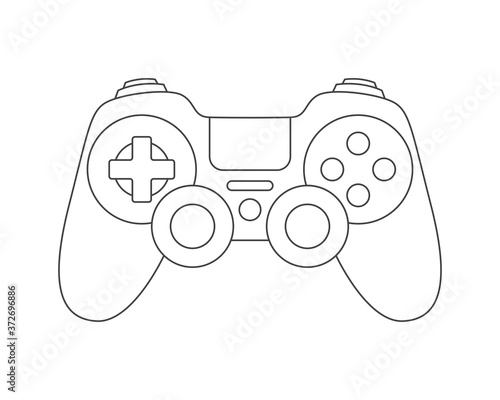 Outline gamepad. Gamepad illustration for web, mobile apps, design. Vector illustration.