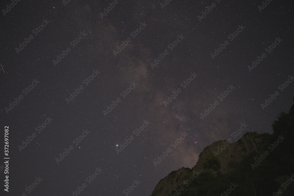 Fototapeta premium 瓶ヶ森と石鎚山の夏