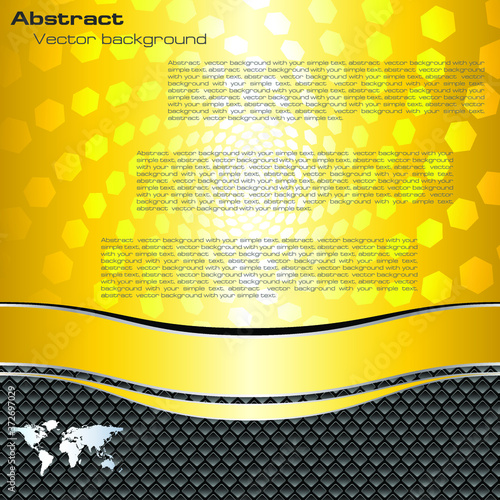 Brochure, booklet, card template, cover design yellow vector maket