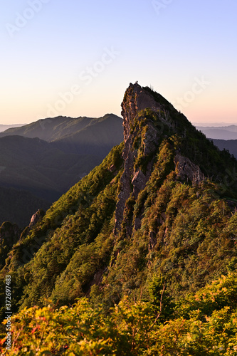 瓶ヶ森と石鎚山の夏