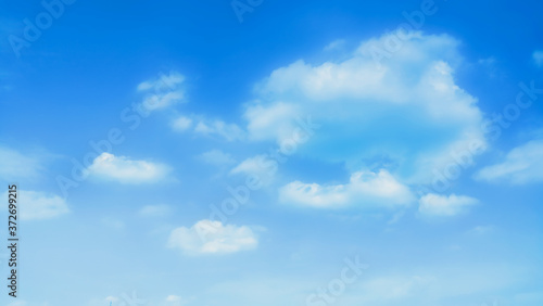 blue sky with beautiful natural white clouds 