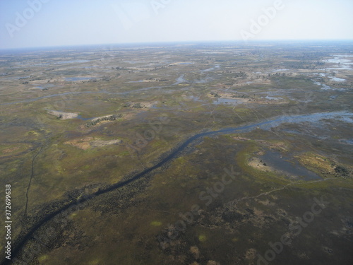 Okavango Delta view from the sky
