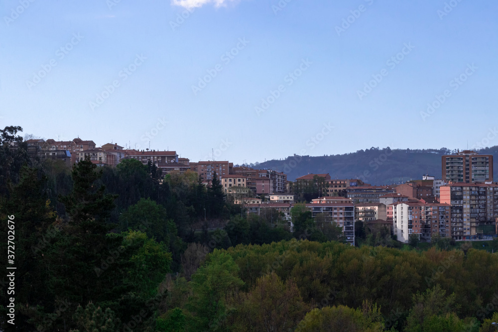 panoramic view of the city
 of basauri
