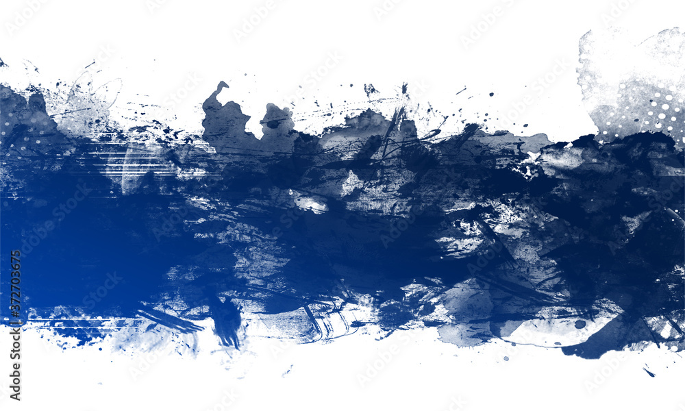 Obraz premium Blue Abstract Artistic Watercolor Paint Background 
