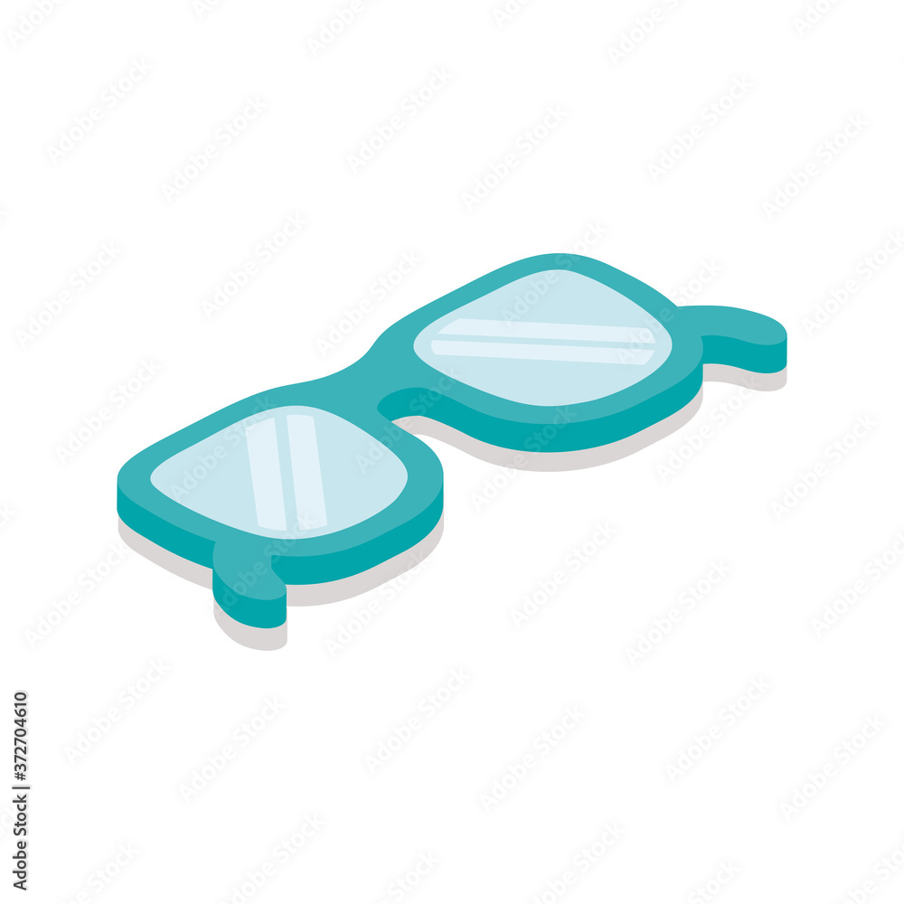 eyeglasses optical accessory isometric style icon eyeglasses optical accessory isometric style icon