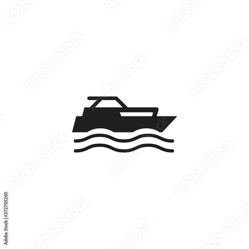 Boat Icon. Water Craft Symbol Modern Simple Vector Icon For Website Or Mobile App