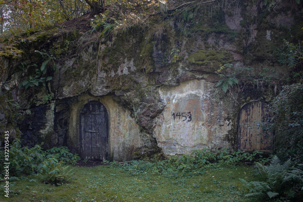Hidden World War Two bunker in Särkiniemi Park in Helsinki, Finland