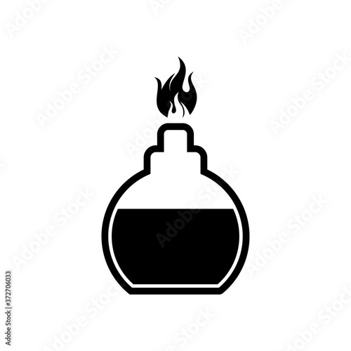 laboratory equipment icon, coronavirus ico n vector symbol isolated illustration white background