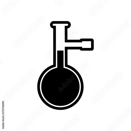 laboratory equipment icon, coronavirus ico n vector symbol isolated illustration white background