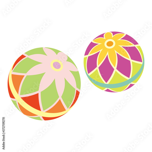 手まり　Temari-traditional Japanese handball