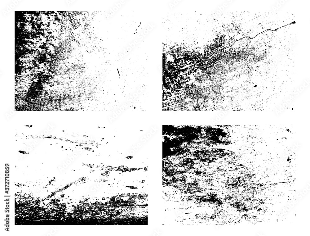 Naklejka premium Grunge Set detailed texture background with scratches Free Vector