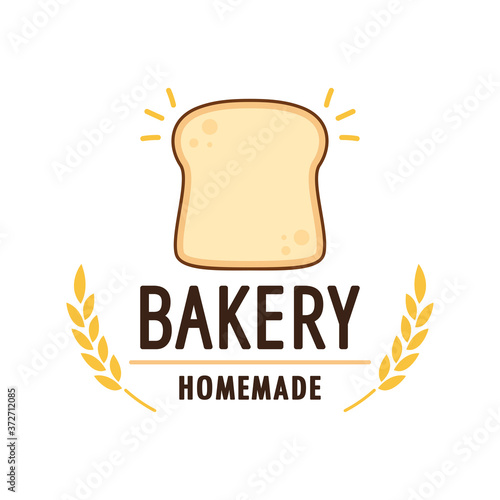 Bakery logo design.  free space for text. bread logo design.