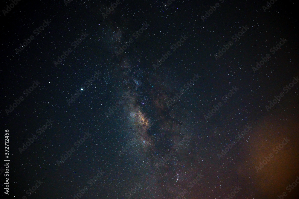 Milky way galaxy with stars Space background