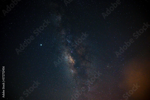 Milky way galaxy with stars Space background