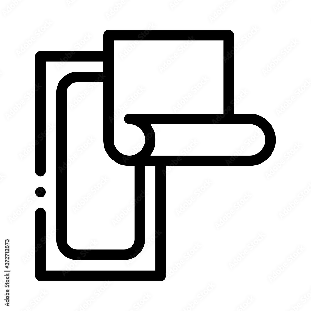 wax stripes icon vector. wax stripes sign. isolated contour symbol illustration wax stripes icon vector. wax stripes sign. isolated contour symbol illustration