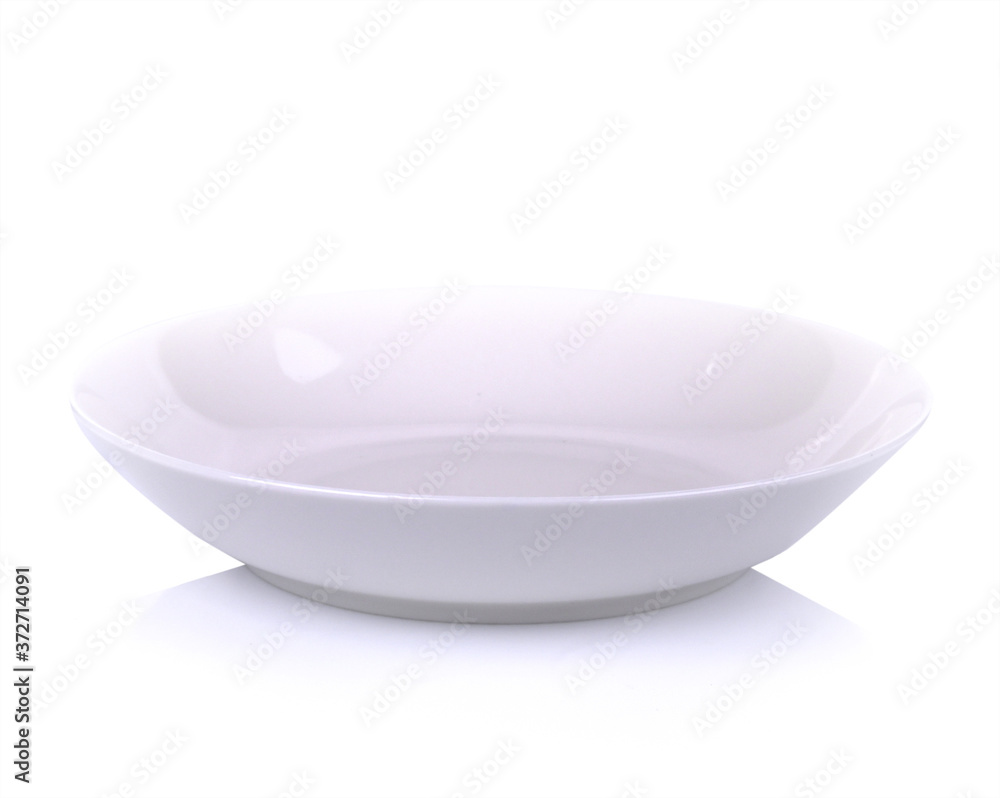Empty white bowl isolated on white background. Empty white bowl isolated on white background.
