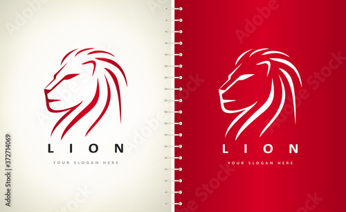 Lion logo animal vector design