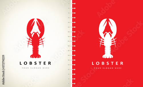 Lobster logo vector. Seafood design