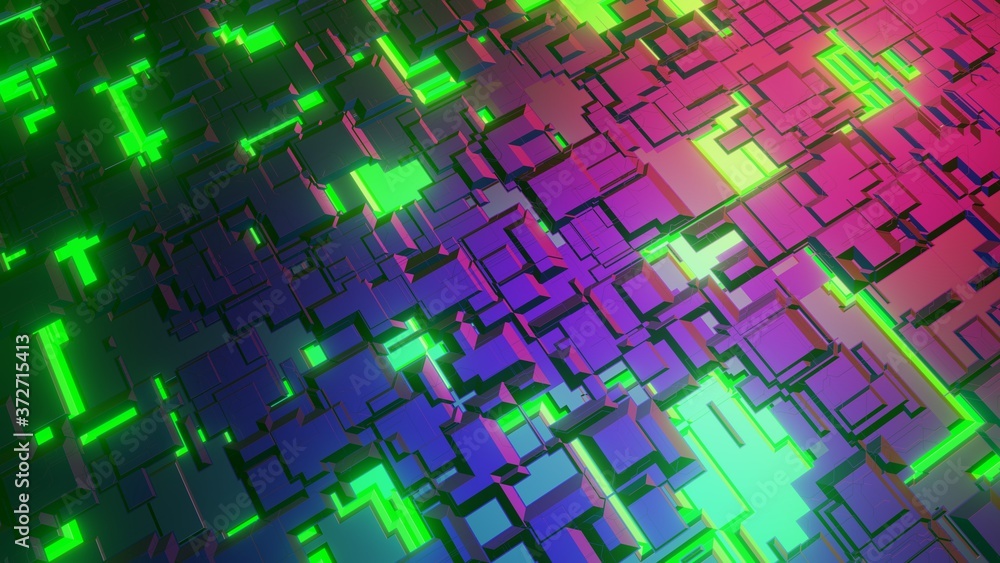 Sci-fi landscape, technological surface Sci-fi landscape, technological surface