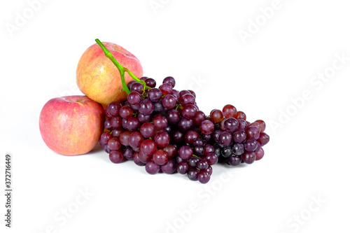 fruits on white background