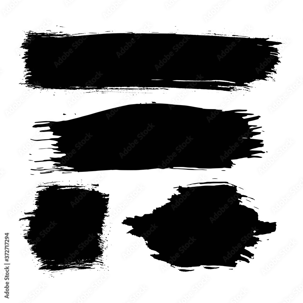 Brush strokes. Vector paintbrush set. Grunge design elements. Rectangle text boxes. Thin dirty distress texture banners. Ink splatters. Grungy painted banners isolated on white background. Brush strokes. Vector paintbrush set. Grunge design elements. Rectangle text boxes. Thin dirty distress texture banners. Ink splatters. Grungy painted banners isolated on white background.