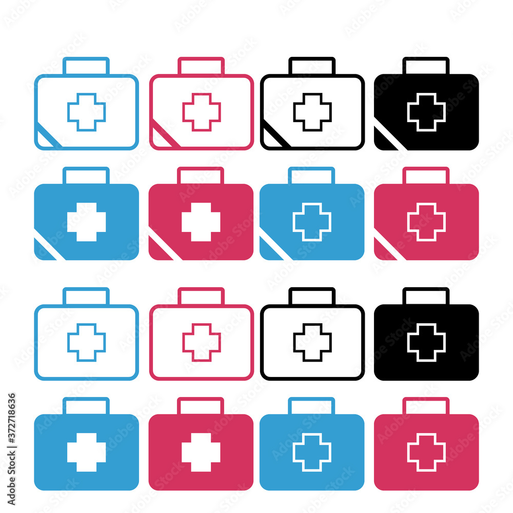 Set of medical icons vector for web Set of medical icons vector for web