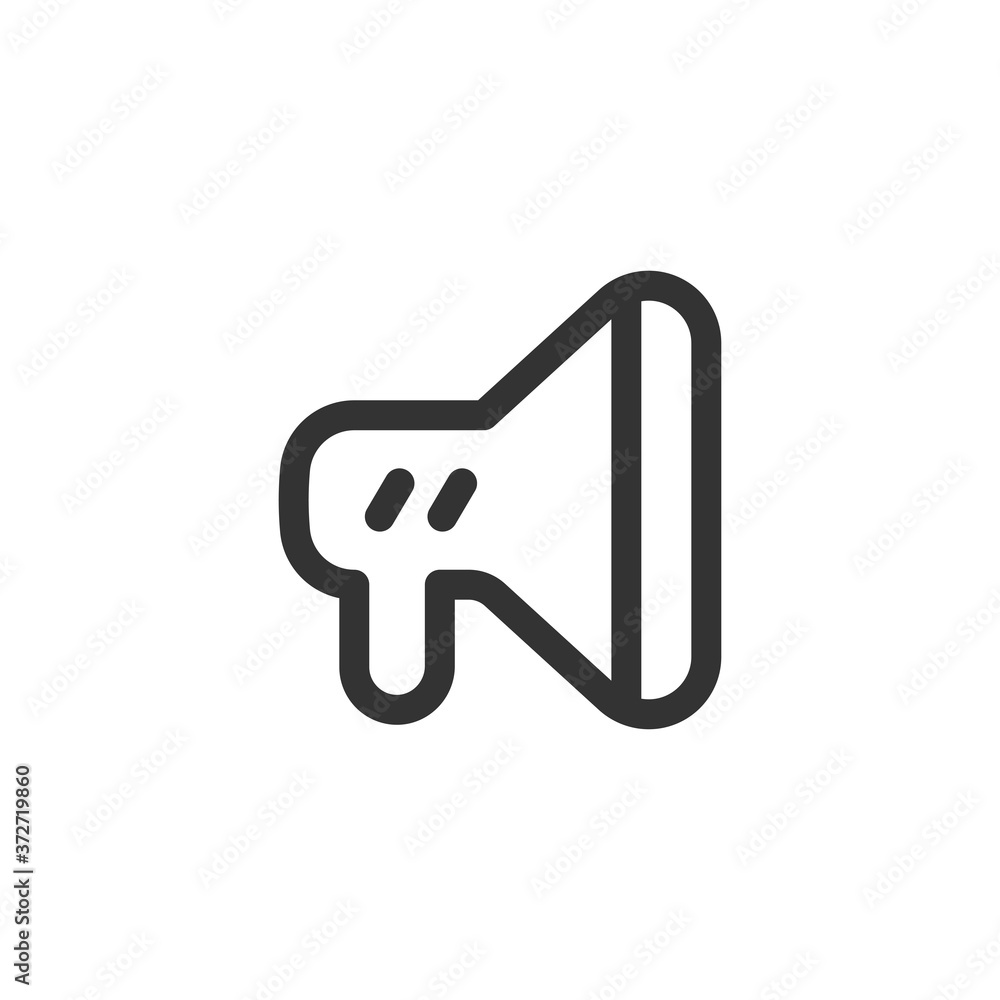 Loudspeaker icon. Megaphone symbol modern, simple, vector, icon for website design, mobile app, ui. Vector Illustration Loudspeaker icon. Megaphone symbol modern, simple, vector, icon for website design, mobile app, ui. Vector Illustration