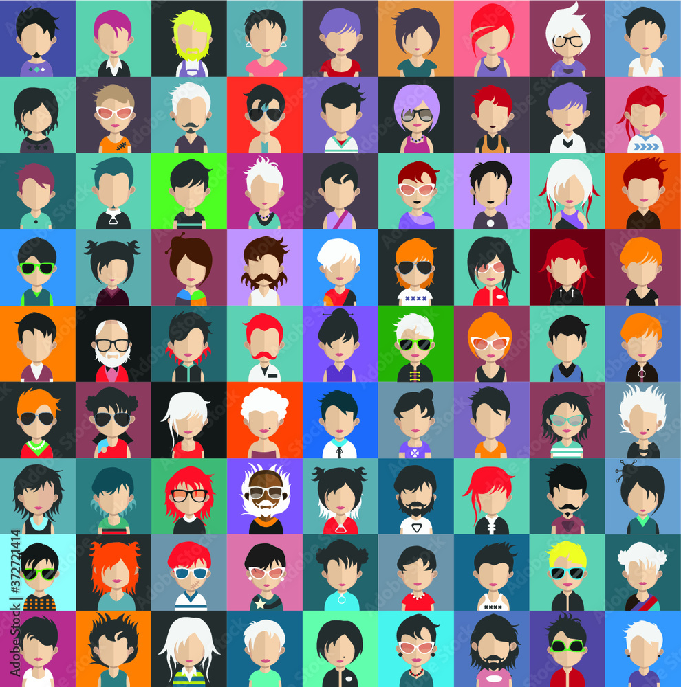 High quality avatar, people vector icons High quality avatar, people vector icons