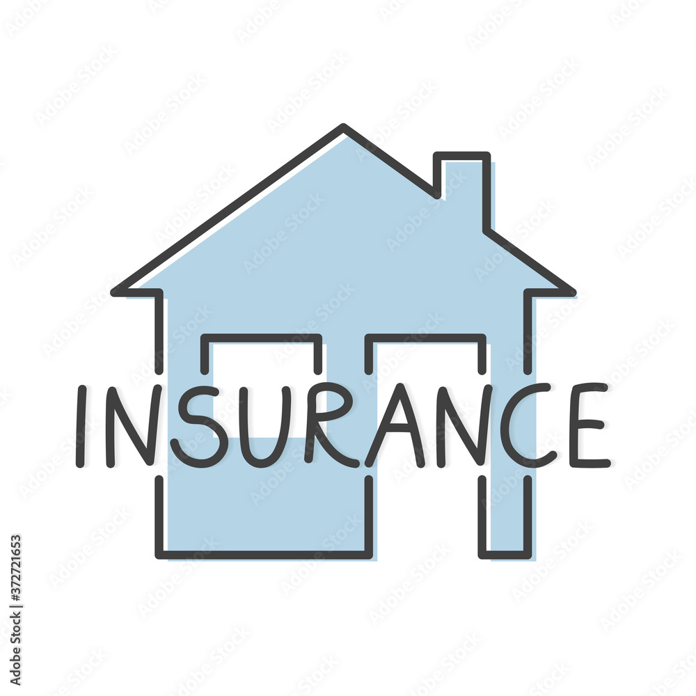 home insurance concept - vector illustration home insurance concept - vector illustration