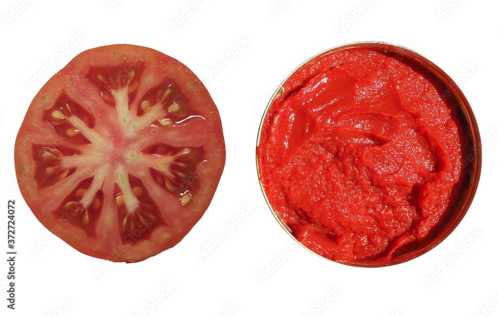 sliced tomato and tomato sauce sliced tomato and tomato sauce