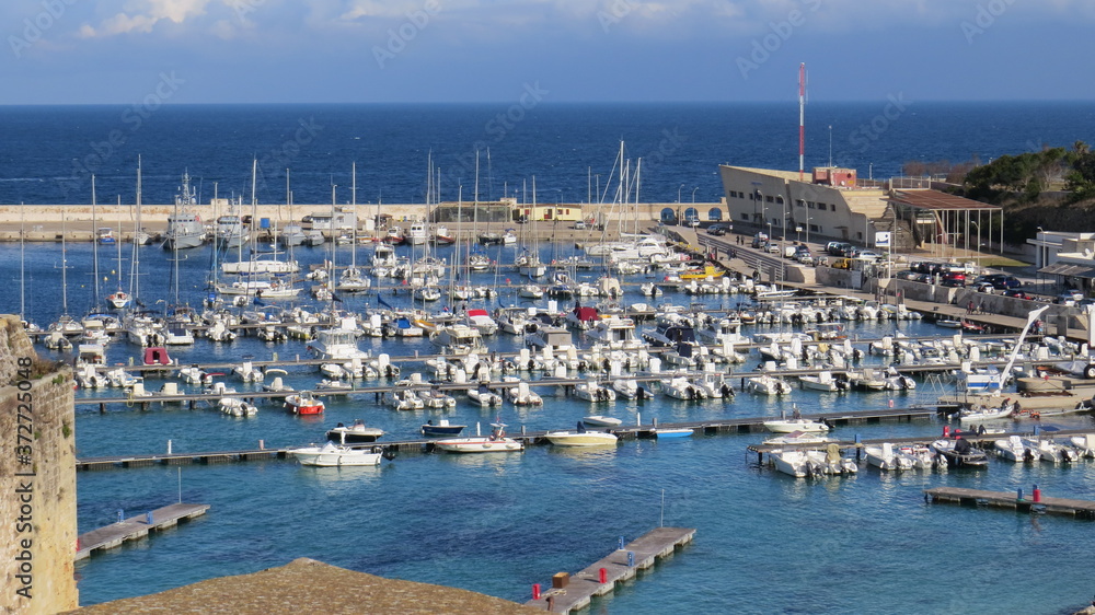 A view of a marina in South Italy.