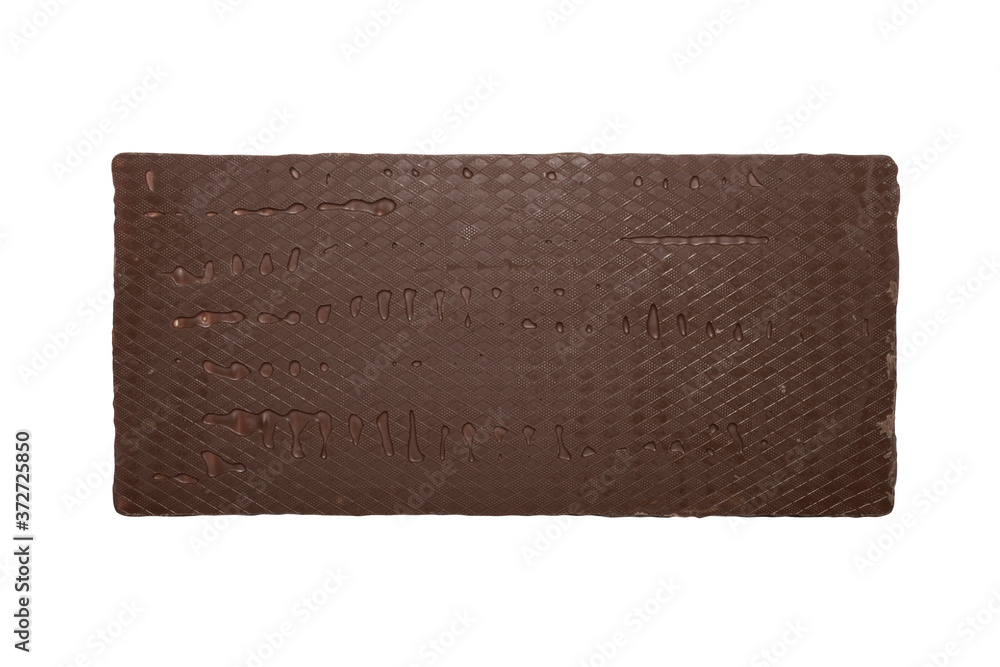 Fotografie Milk chocolate bar on a white background