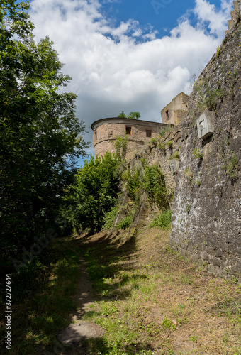 Old castle ruin called Trimberg near the german village Hammelburg photo